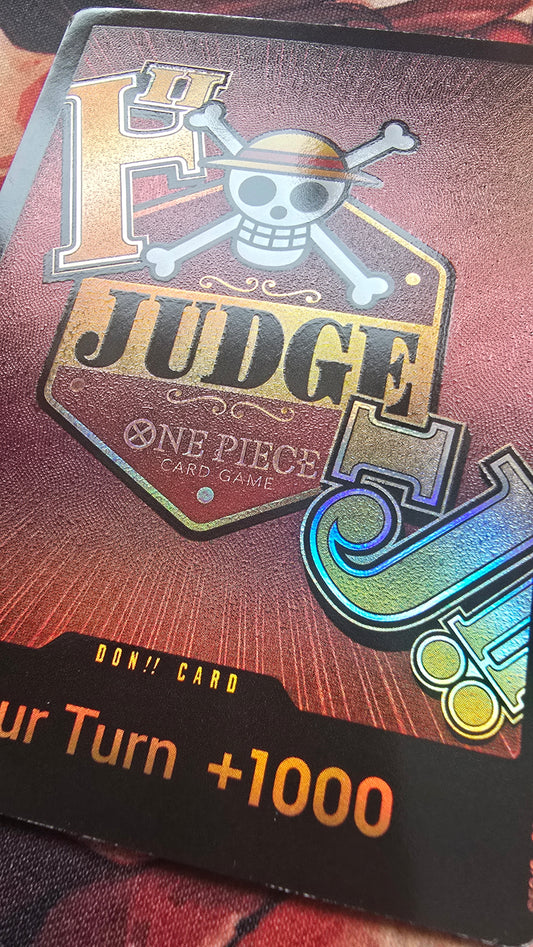 Judge Don!! Gift 2025-2026 One Piece Card Game Finals TCG Custom Made Cards