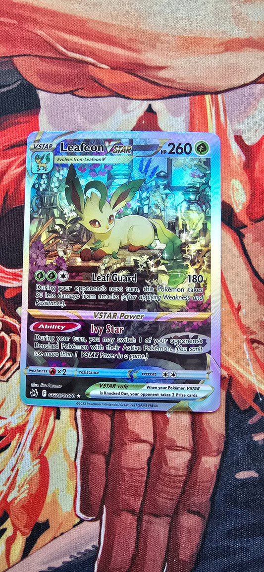 Leafeon VSTAR GG35/GG70 Crown Zenith Galarian Holo Pokemon Card Custom Made Proxy