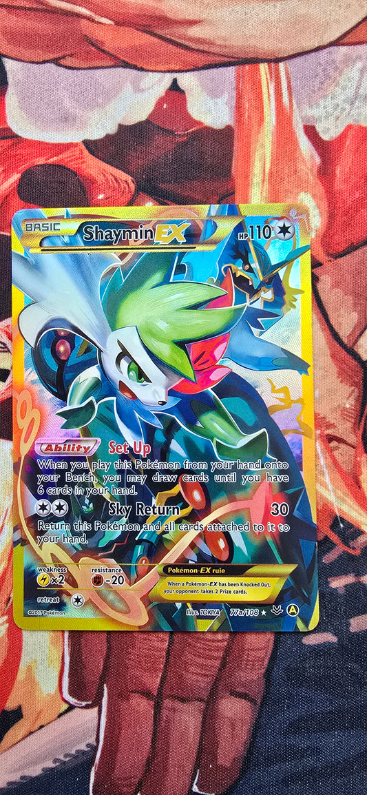 Shaymin EX 77a/108 XY Roaring Skies Full Art Alternate Promo Pokemon Card Custom Made Proxy
