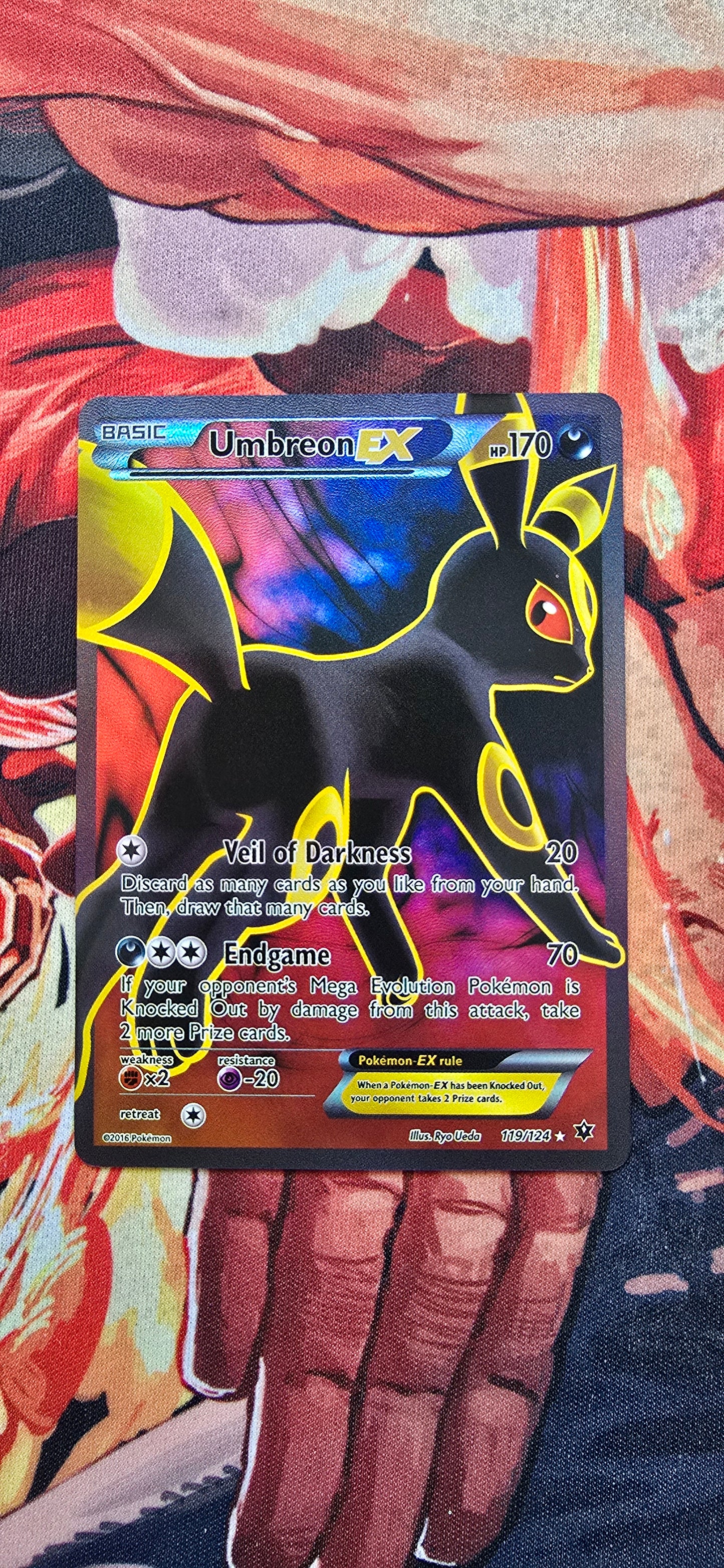 Umbreon EX 119/124 XY Fates Collide Pokemon Card Custom Made Proxy