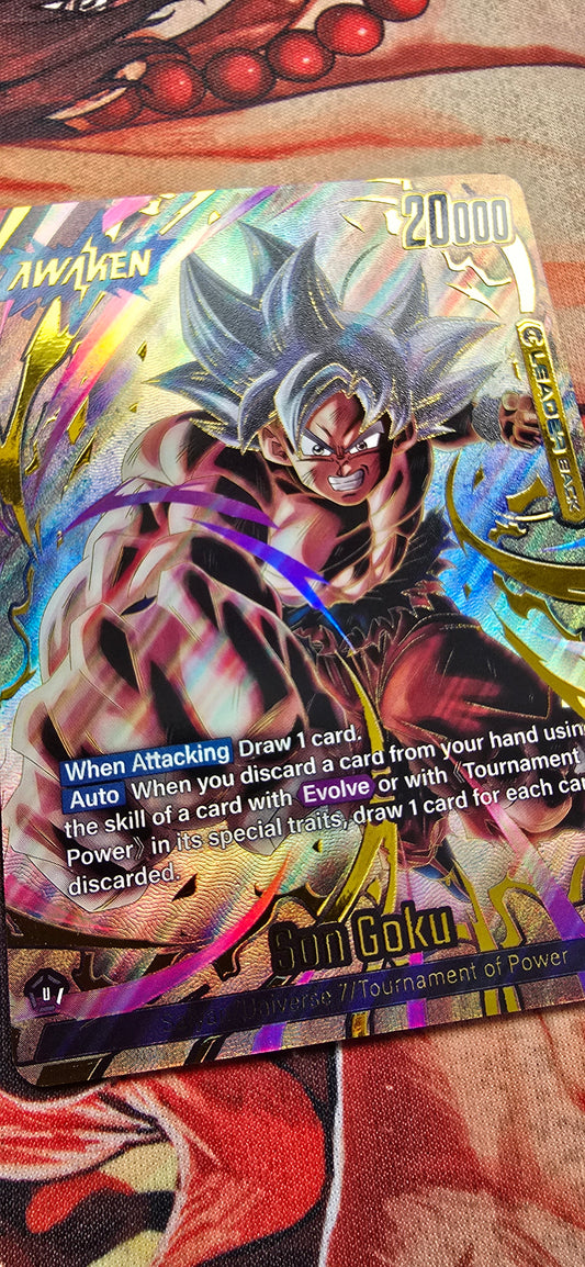 Son Goku Leader Back FB09-025 Dragon Ball Fusion World Dual Evolution Proxy Card