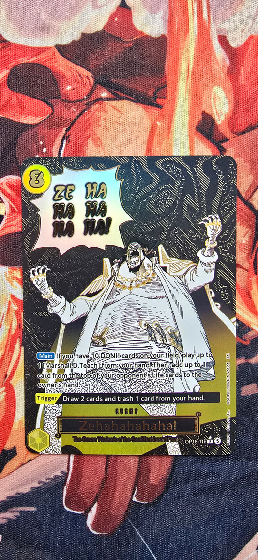 Zehahahahaha! SP Manga OP16-116 Premium Holo One Piece TCG Proxy Card