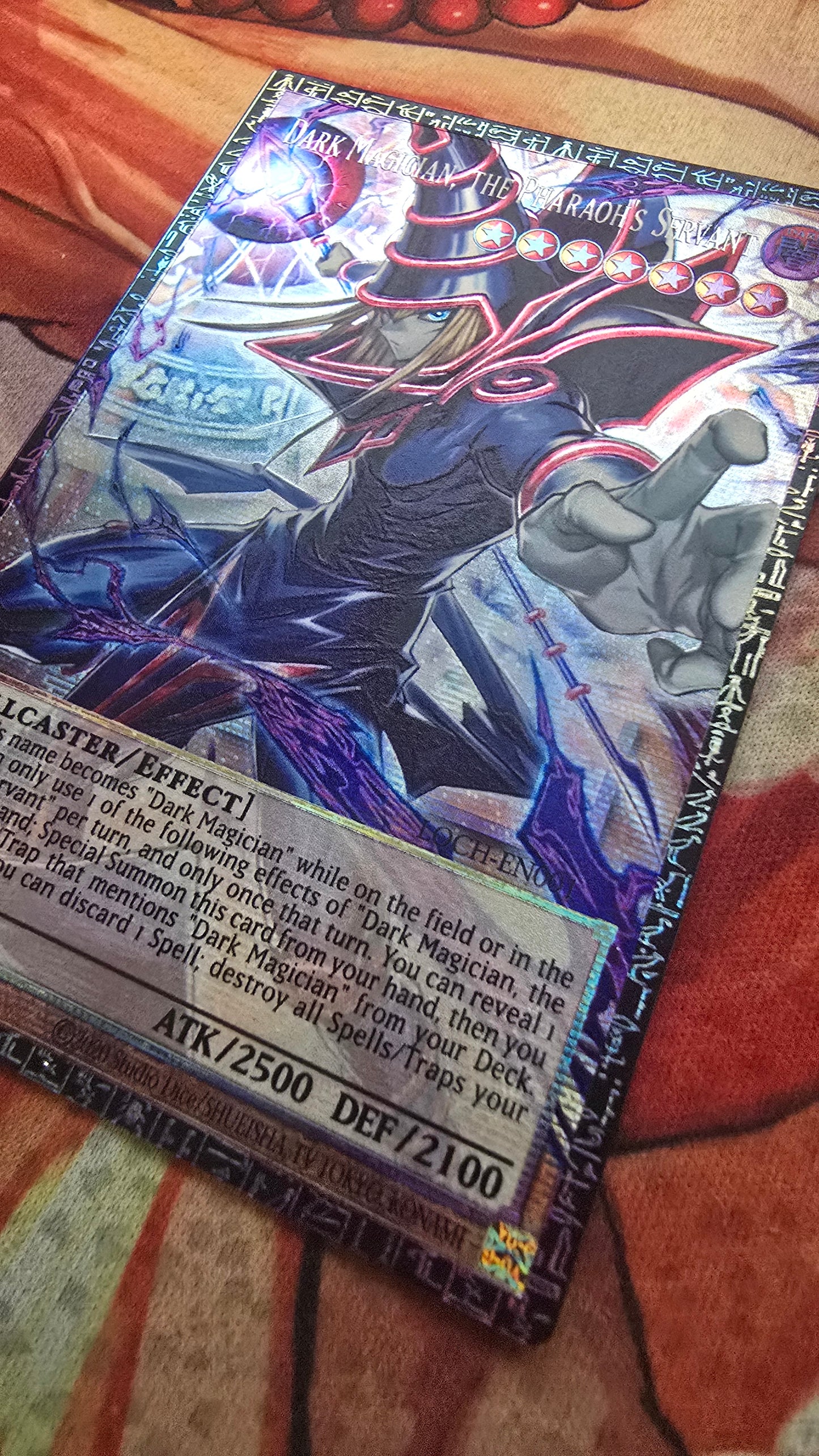 Dark Magician, the Pharaoh's Servant GMR Grandmaster Serial Yugioh Card Game TCG Premium Textured Custom Made Proxy English