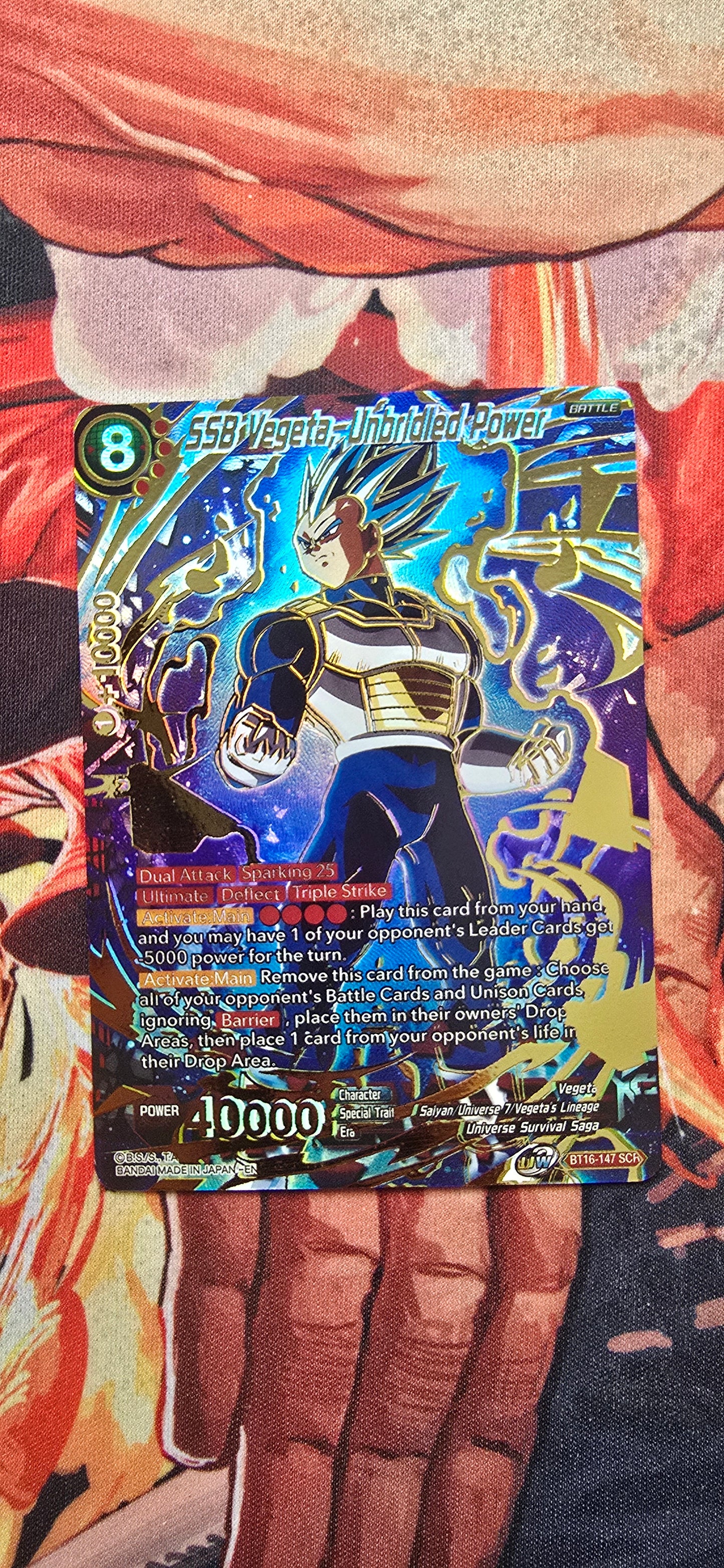 SSB Vegeta, Unbridled Power BT16-147 Dragon Ball Super Realm Of The Go – OP  Proxies TCG