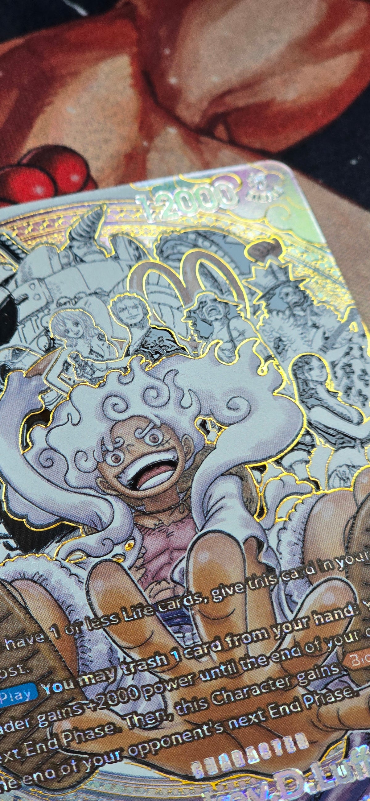 Monkey D Luffy EBO4-061 SEC Pirate Crew Super Alt Manga Premium Textured One Piece Card Game TCG Custom Made Proxy Card
