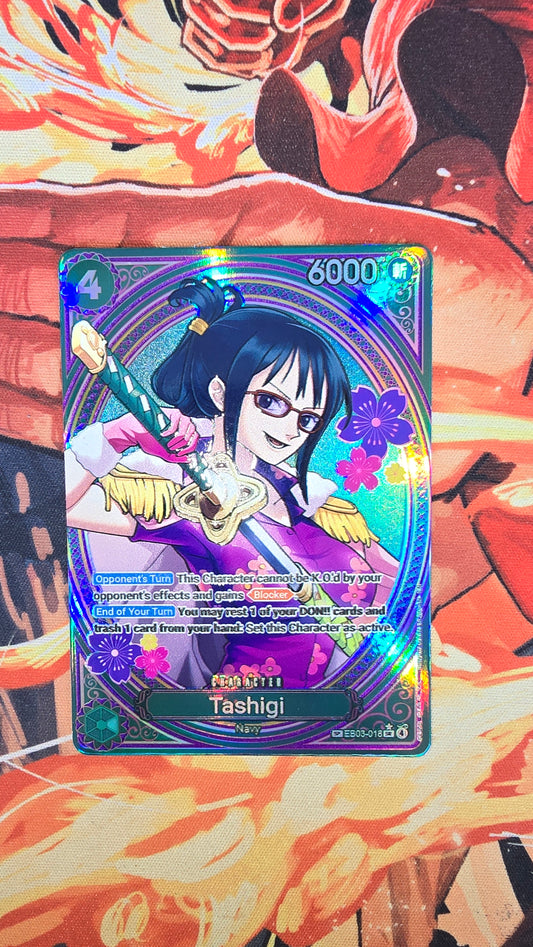 EB03 Tashigi SP Textured Holo One Piece TCG Proxy Card