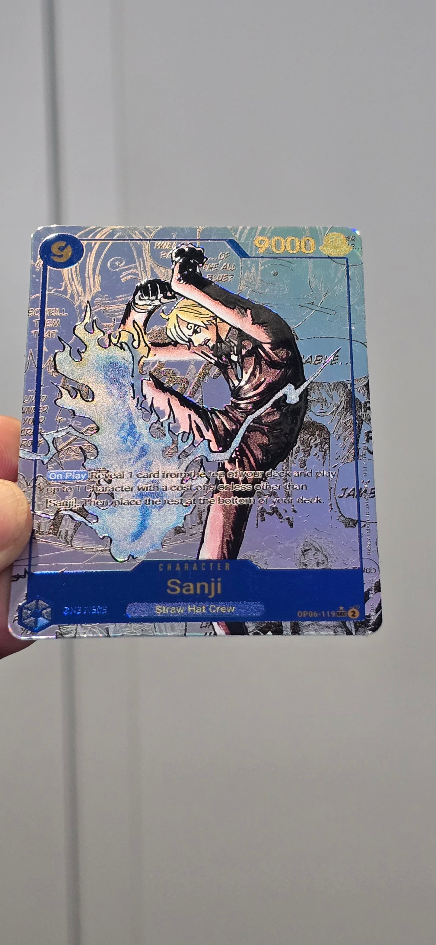 Sanji Manga PRB02 One Piece Premium Quality Textured Proxy Custom Made Card