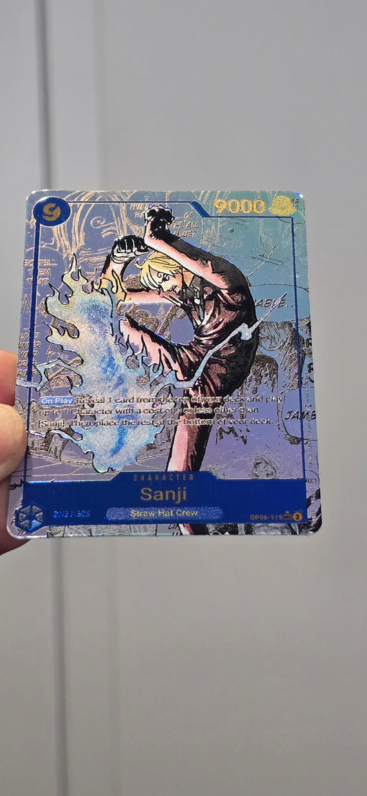 Sanji Manga PRB02 One Piece Premium Quality Textured Proxy Custom Made Card