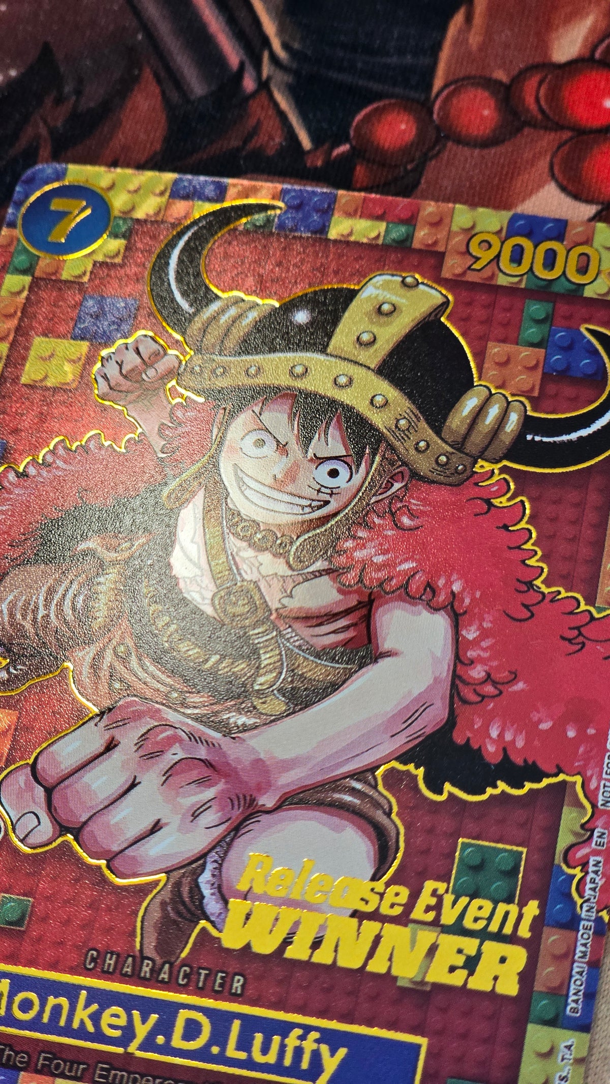 OP17 Pre Release Winner Monkey D Luffy High Quality Textured One Piece Card Game TCG Custom Made Proxy Card