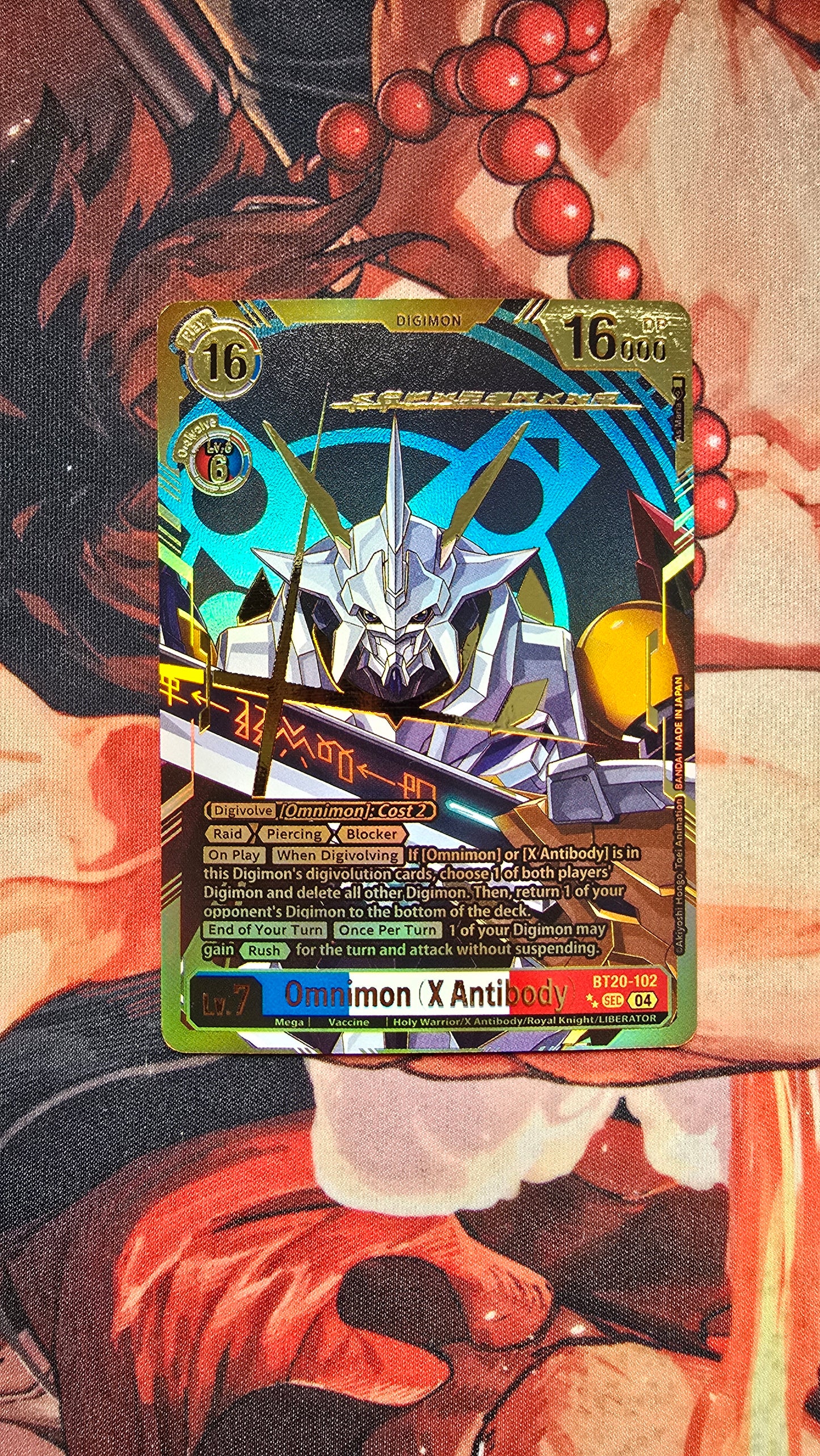 Omnimon X Antibody BT20 SEC Digimon Premium TCG Custom Made Proxy