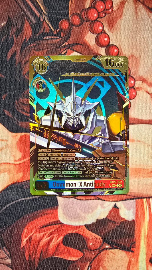 Omnimon X Antibody BT20 SEC Digimon Premium TCG Custom Made Proxy