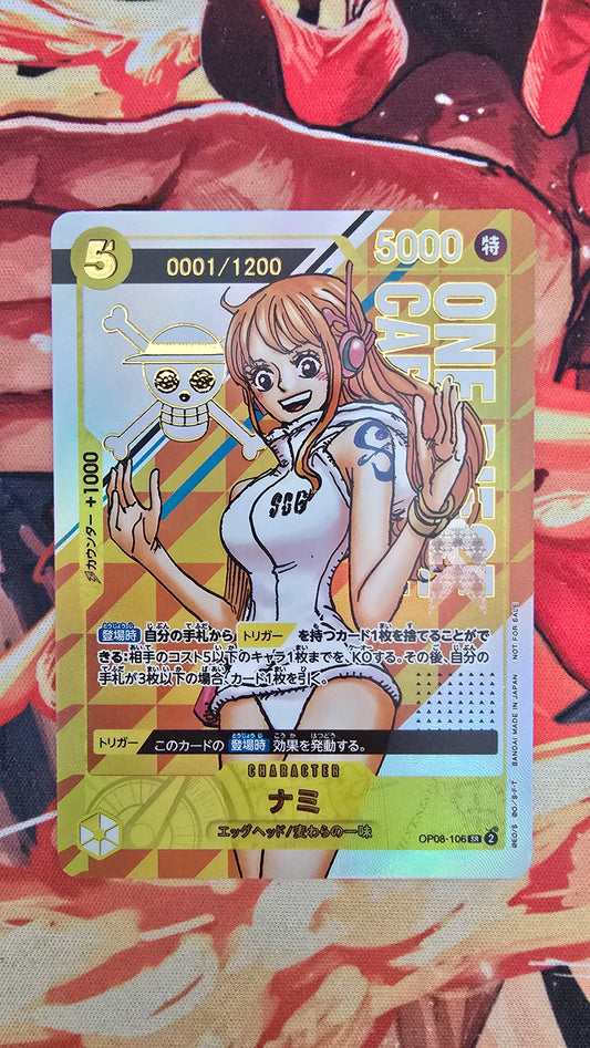 Serial Nami Flagship OP08 Textured One Piece Card Game OP TCG Proxy Japanese