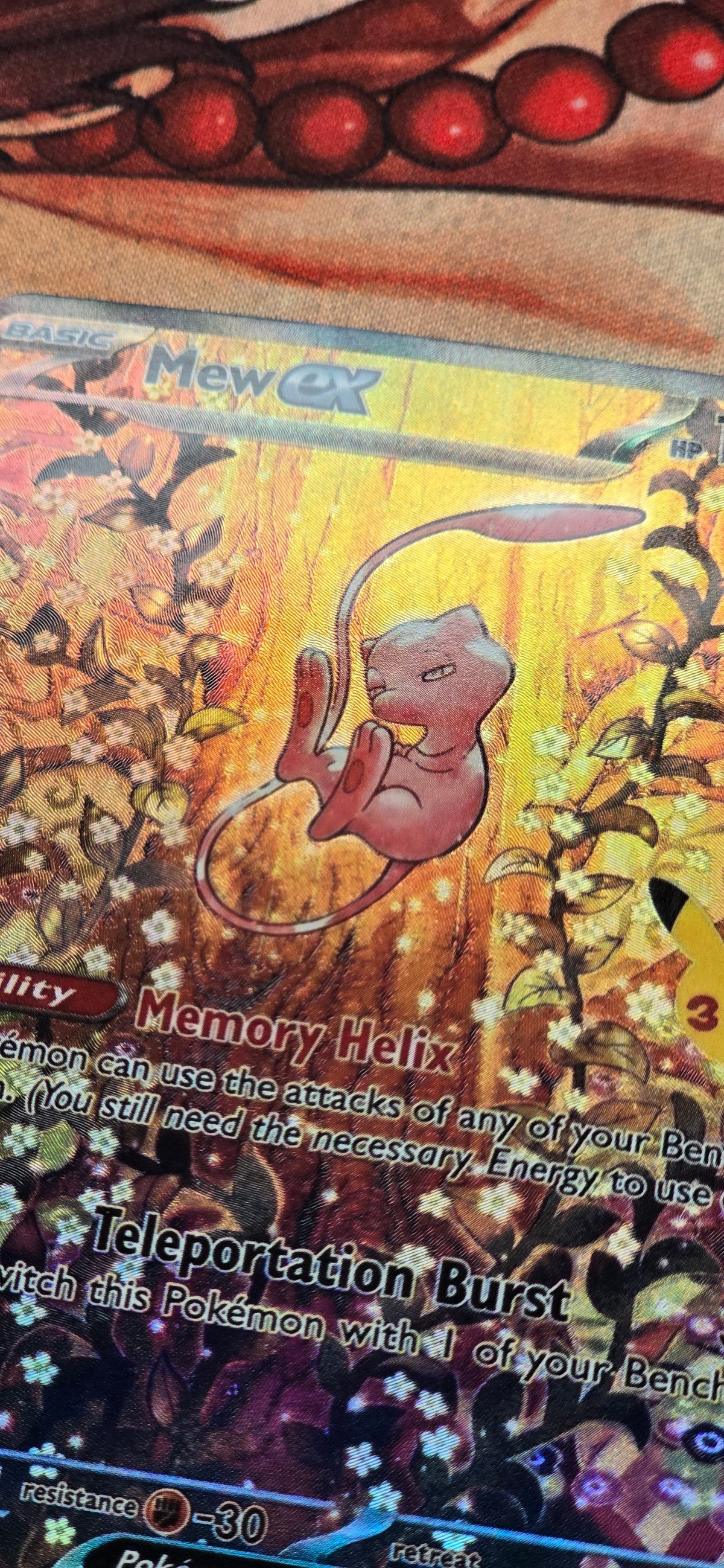 30th Anniversary Mew ex SIR 152/128 Pokemon High Quality Textured Custom Made Proxy Card