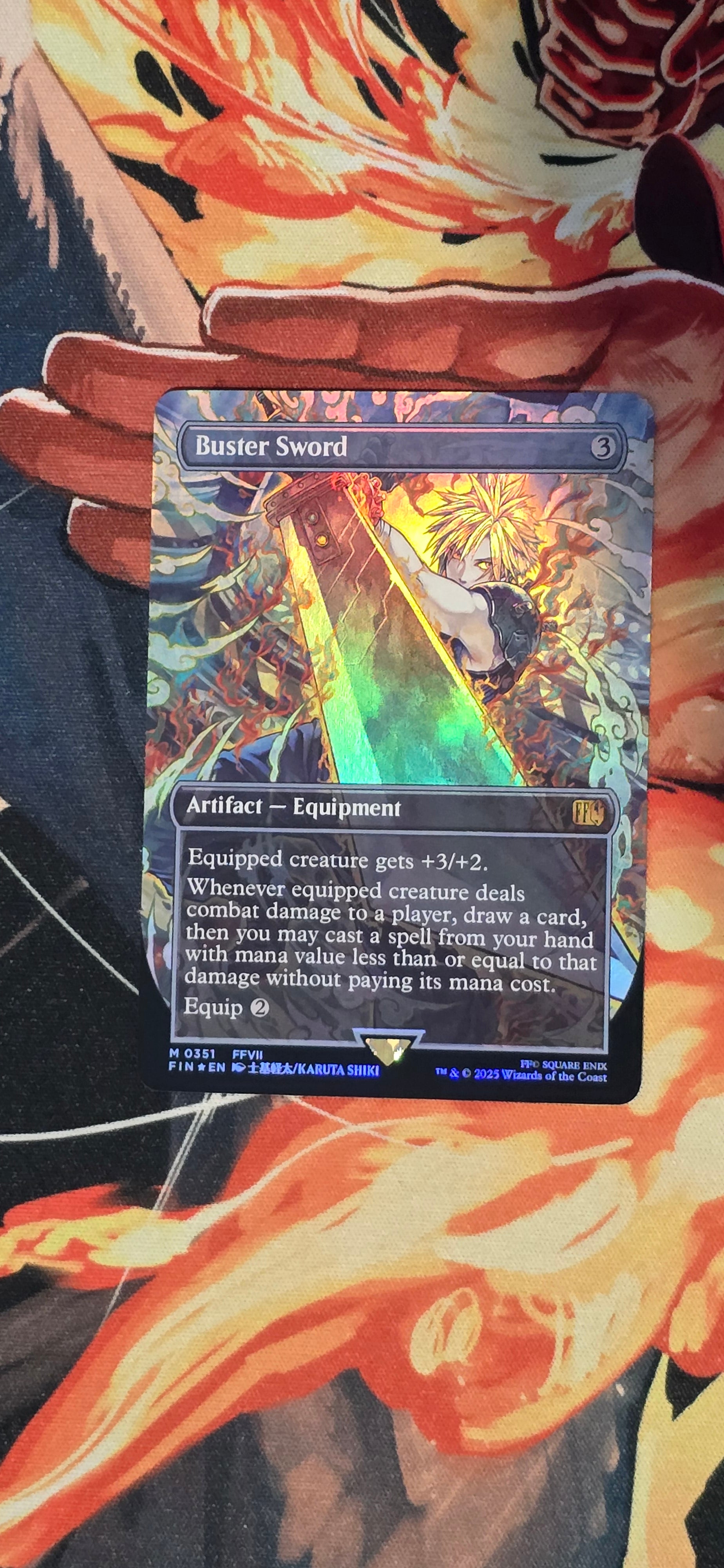 Buster Sword (Borderless) TCG Custom Made Card – OP Proxies TCG