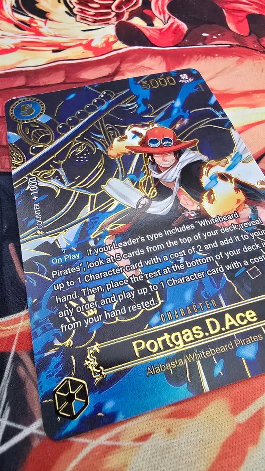 OP13 SP Portgas D Ace Textured One Piece Card Game OP TCG Proxy English