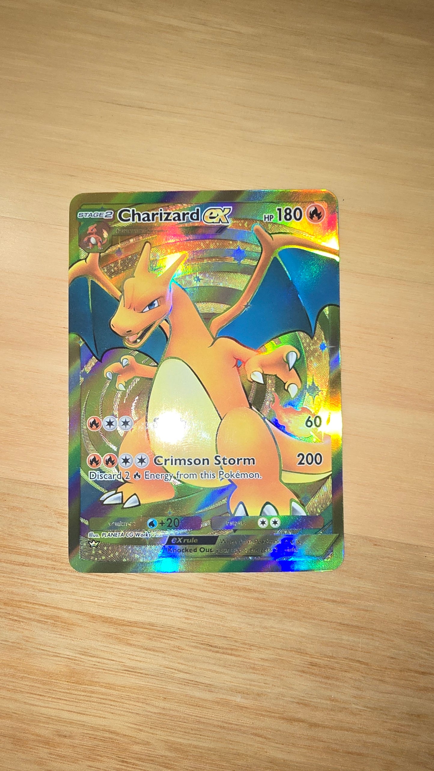 High Quality Textured Pokemon TCG Pocket - Gold Crown EX Custom Proxy Cards