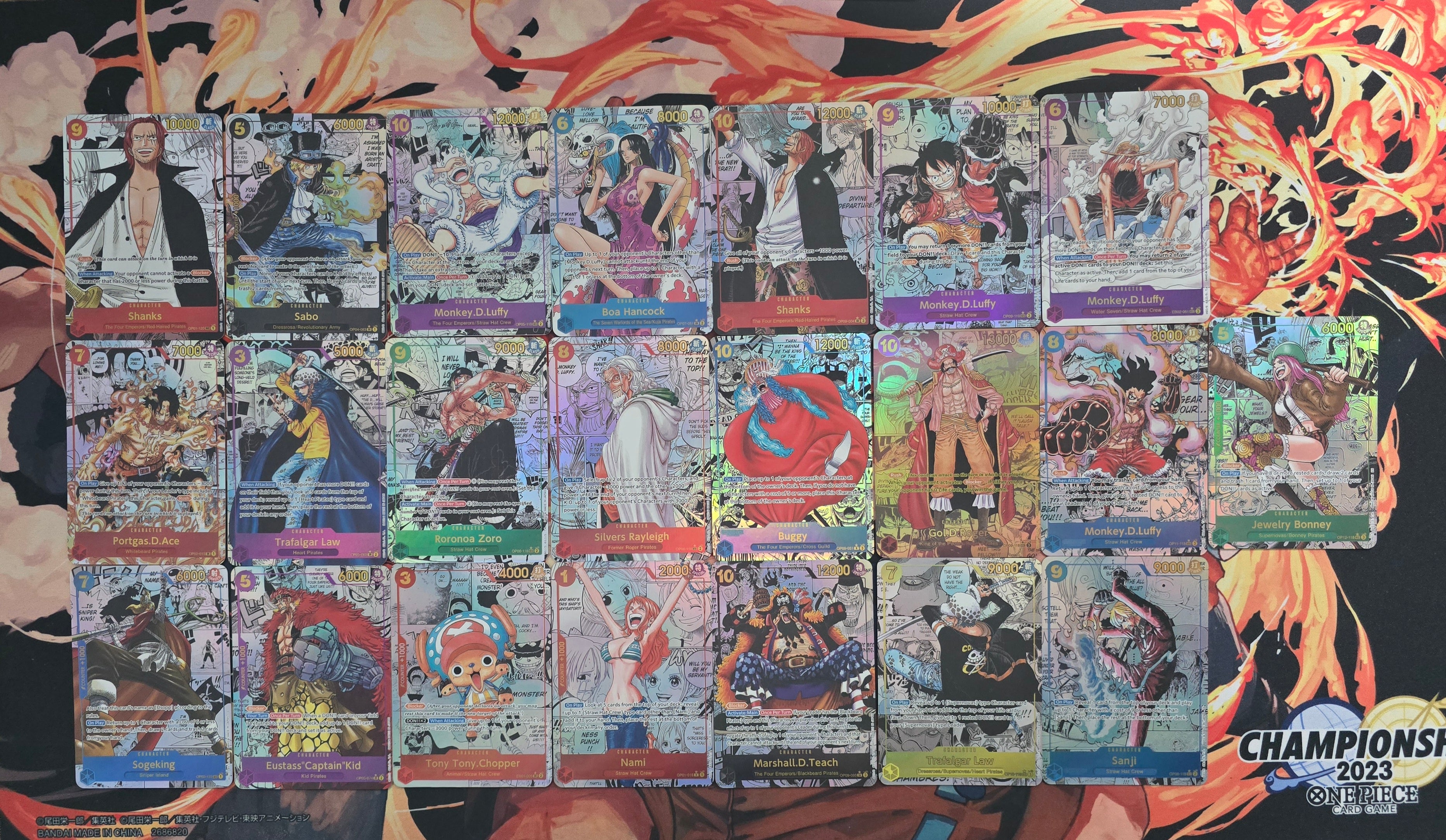ONEPIECE カードまとめ Premium Quality Textured One Piece Manga Cards OP01 - OP14 EB01
