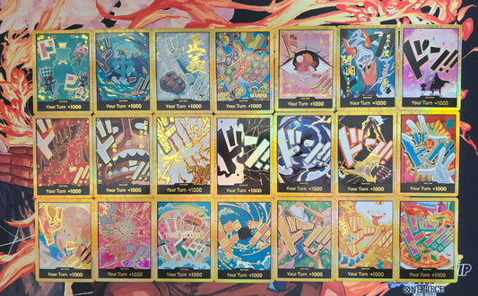 PRB02 Gold DON!! One Piece TCG Cards Textured High Quality English Proxy