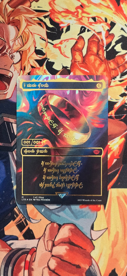 Graded PSA Style The One Ring 1/1 TCG Proxy Card Slab