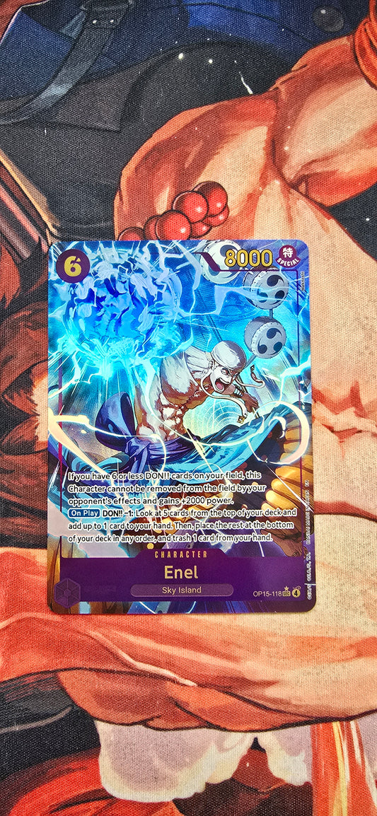 OP15 Enel SEC Alt Art Event Card One Piece Premium Textured Proxy English