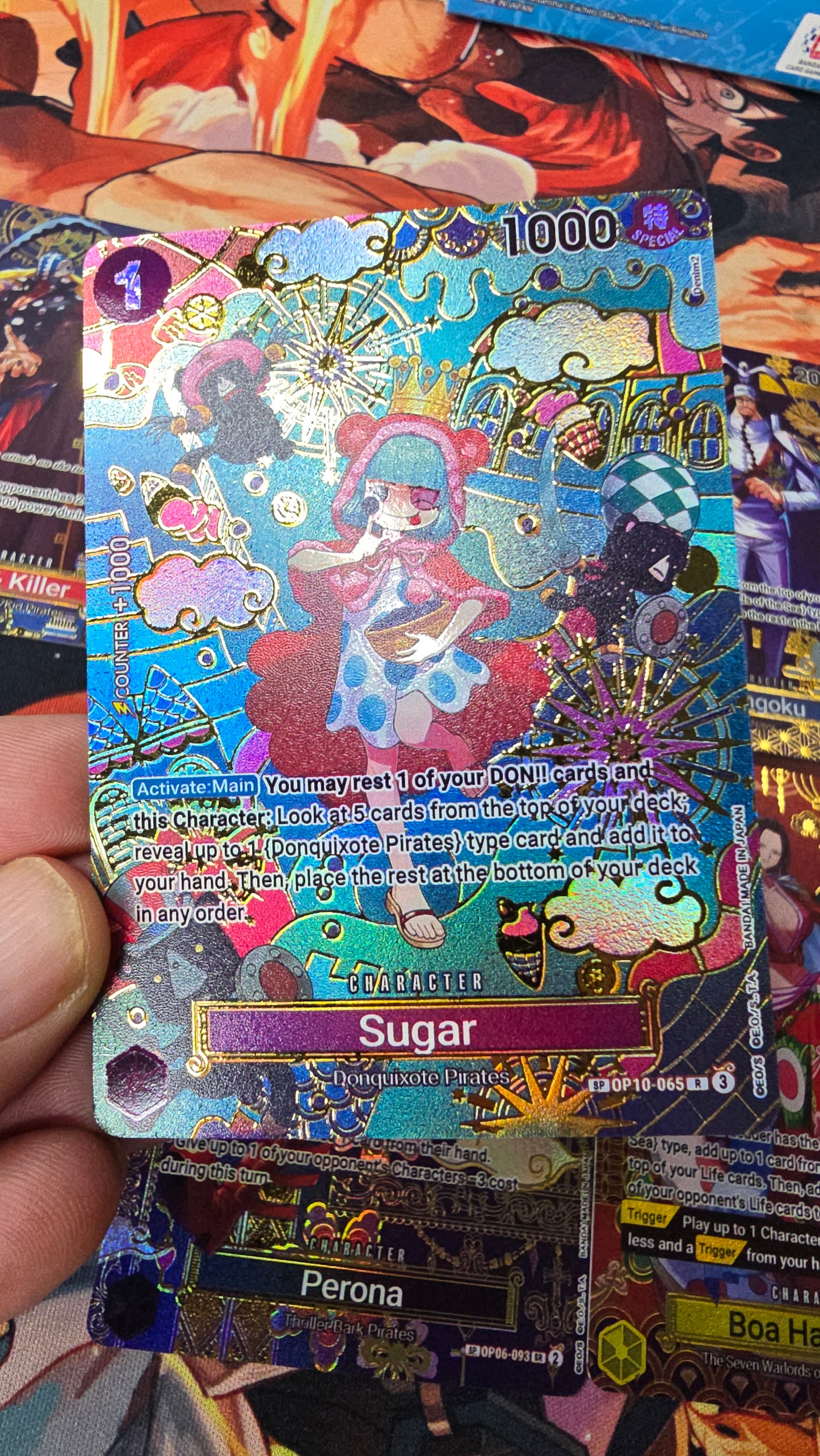 OP14 SP Boa Hancock Dracule Mihawk Sugar Kid & Killer Sengoku Perona Textured Holo One Piece TCG Proxy Cards English