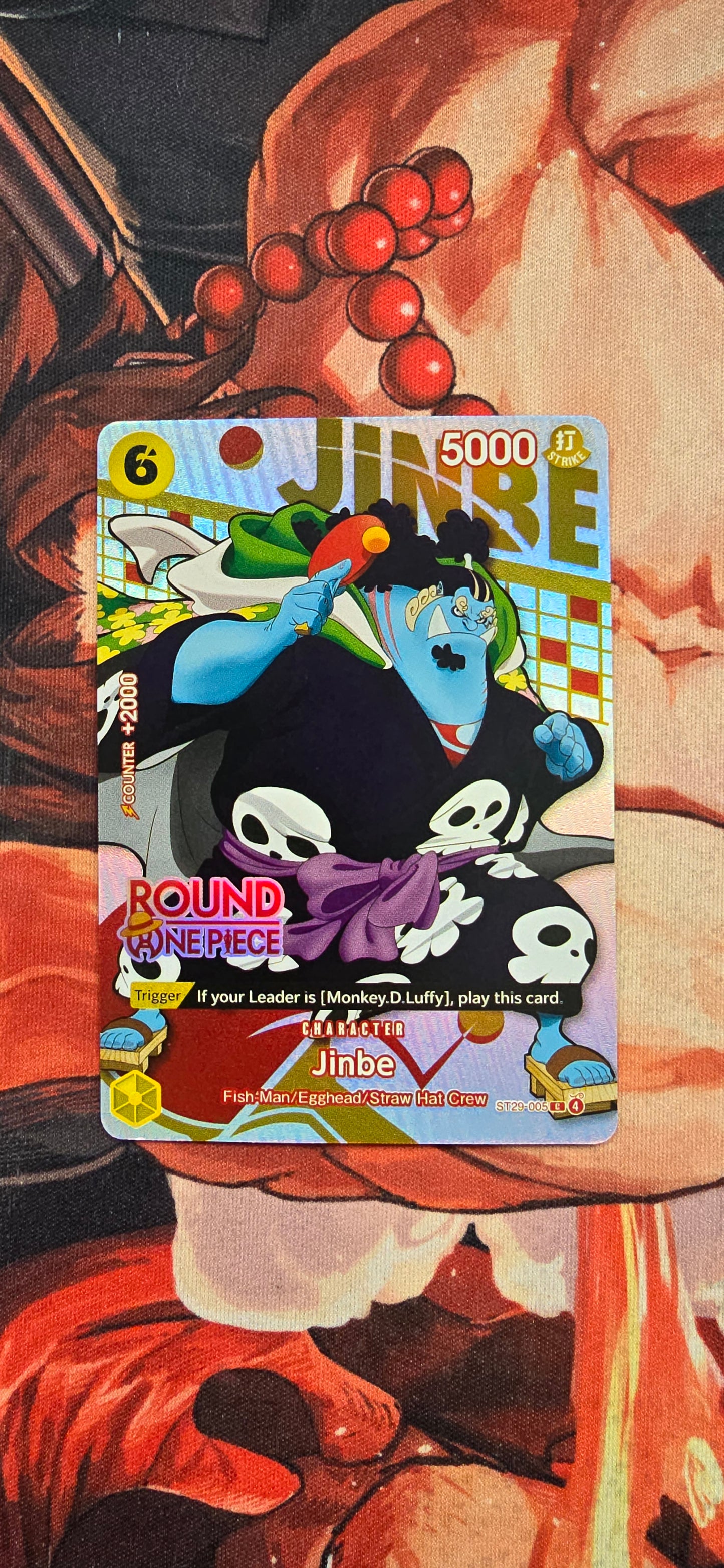 Round 1 x One Piece English TCG Textured Custom Made Proxy Cards
