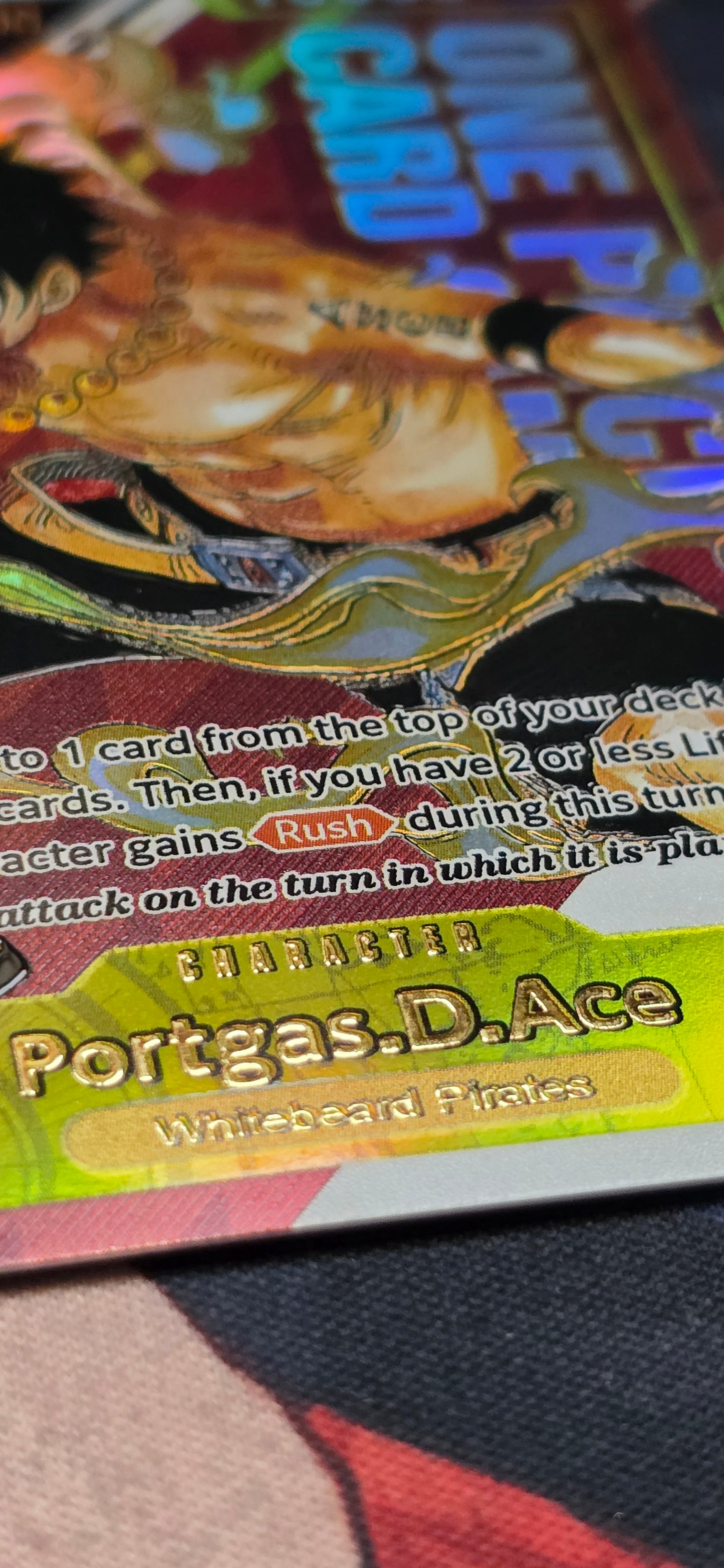 OP07 Portgas D Ace Serialised Flagship TCG Textured Premium OP One Piece Proxy English