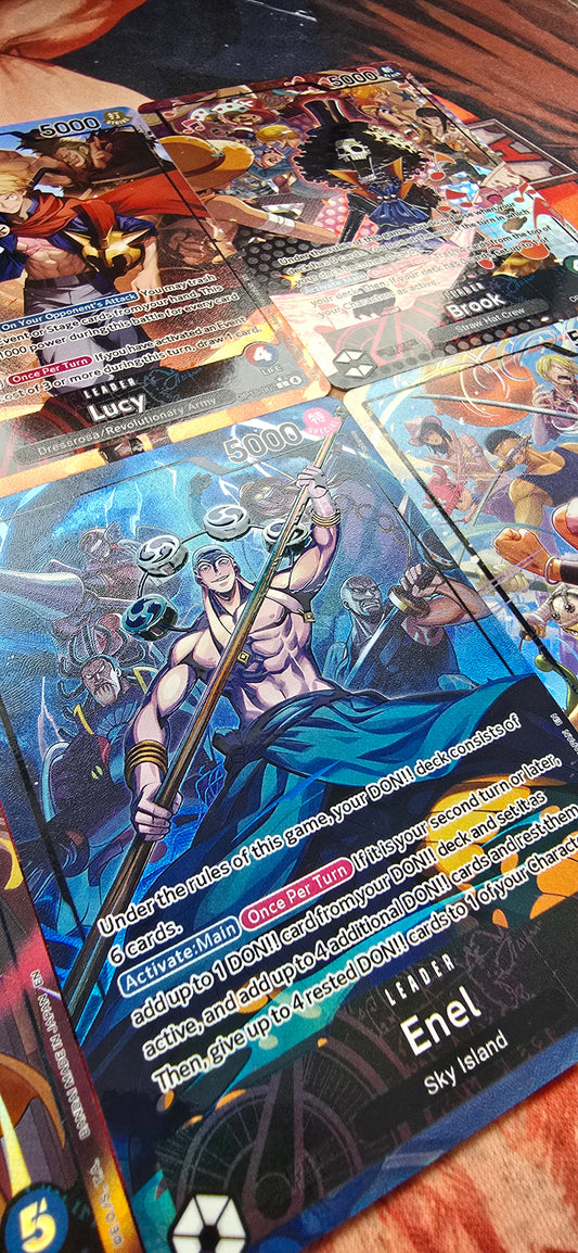 6 Card Bundle: OP15 Alt Art Leaders Holo One Piece TCG Proxy Cards English
