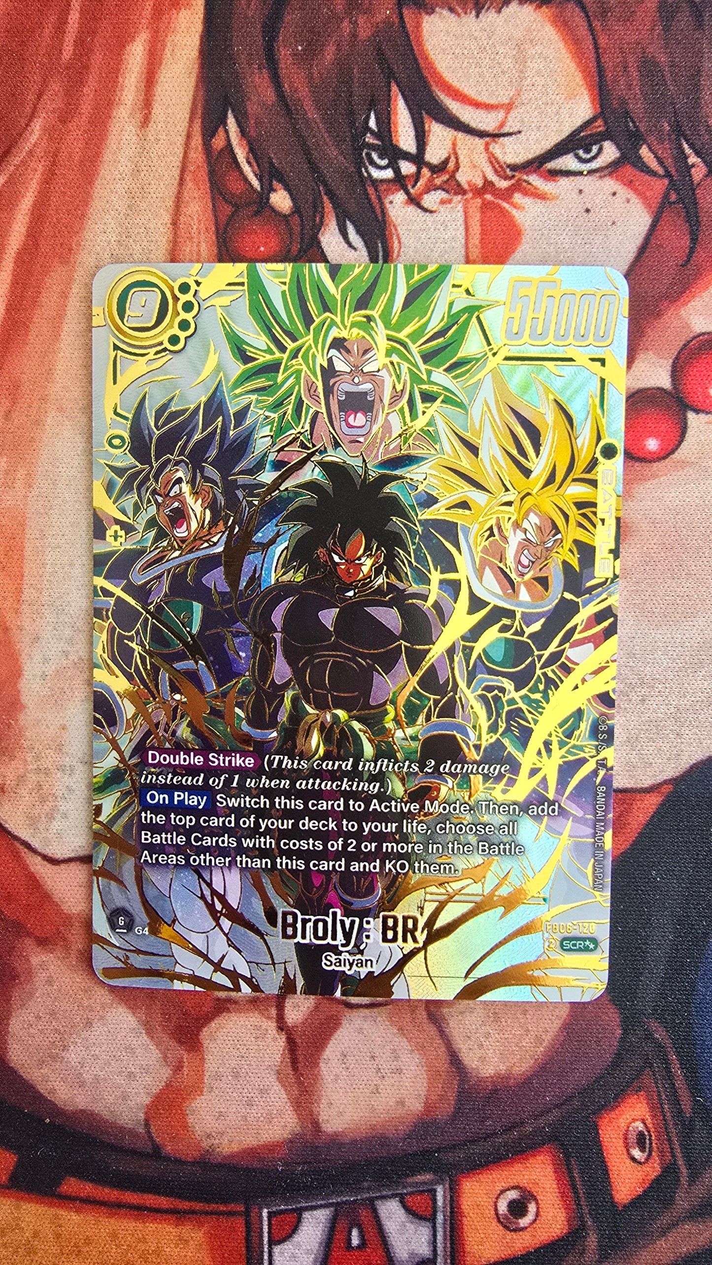 Broly BR FB06-120 Super Alternate Art Rivals Clash Dragon Ball Card Proxy English