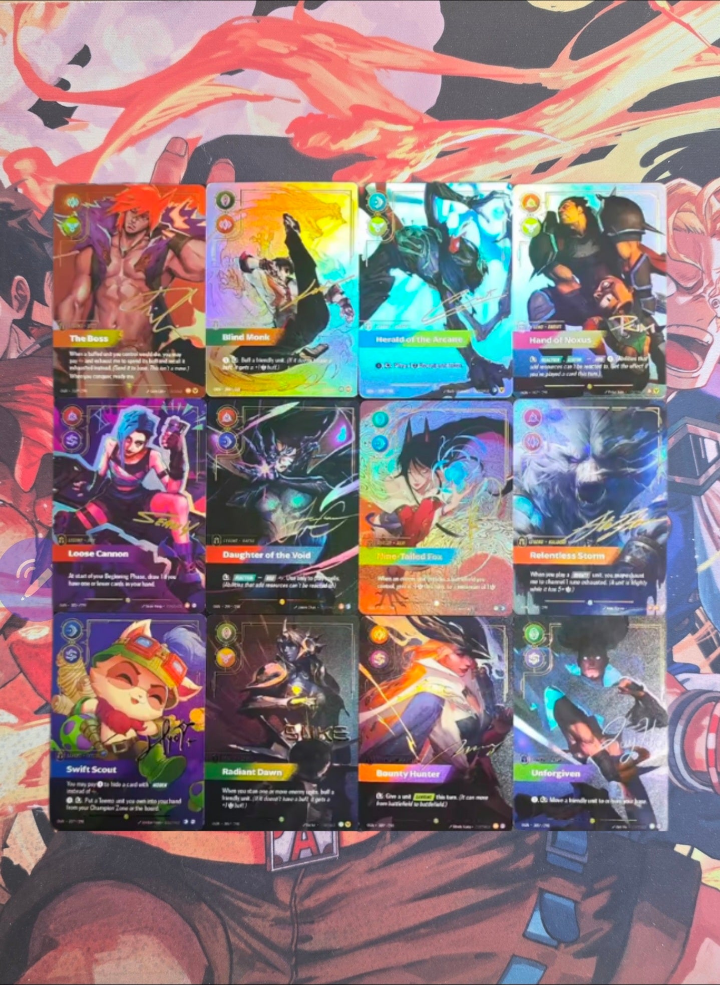 PREORDER - League of Legends Origins Signed Overnumbered Riftbound TCG Textured Promo Custom Made Cards