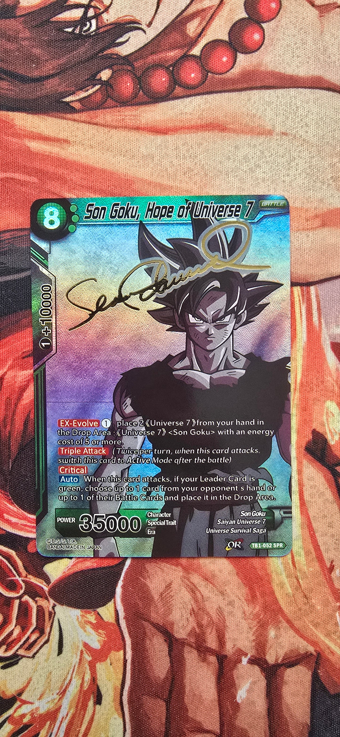 Son Goku, Hope of Universe 7 TB1-052 SPR Dragon Ball Super Card Proxy