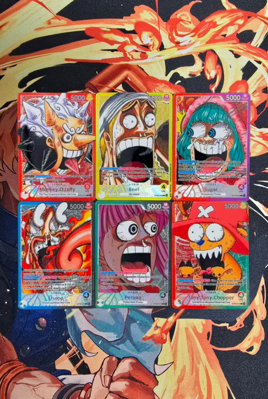 Preorder: Vol.1 Leader Alt Art Textured Holo One Piece TCG English Proxy Cards