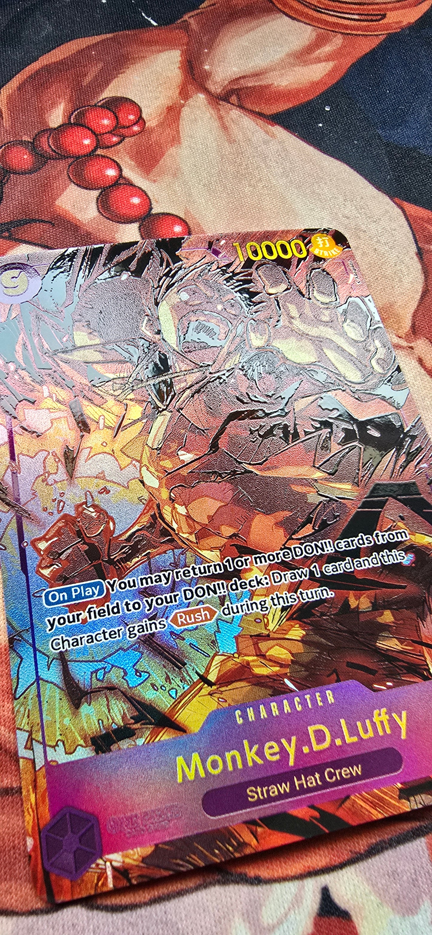 OP09 Monkey D Luffy SEC Alt Art Textured Holo One Piece TCG Proxy Card
