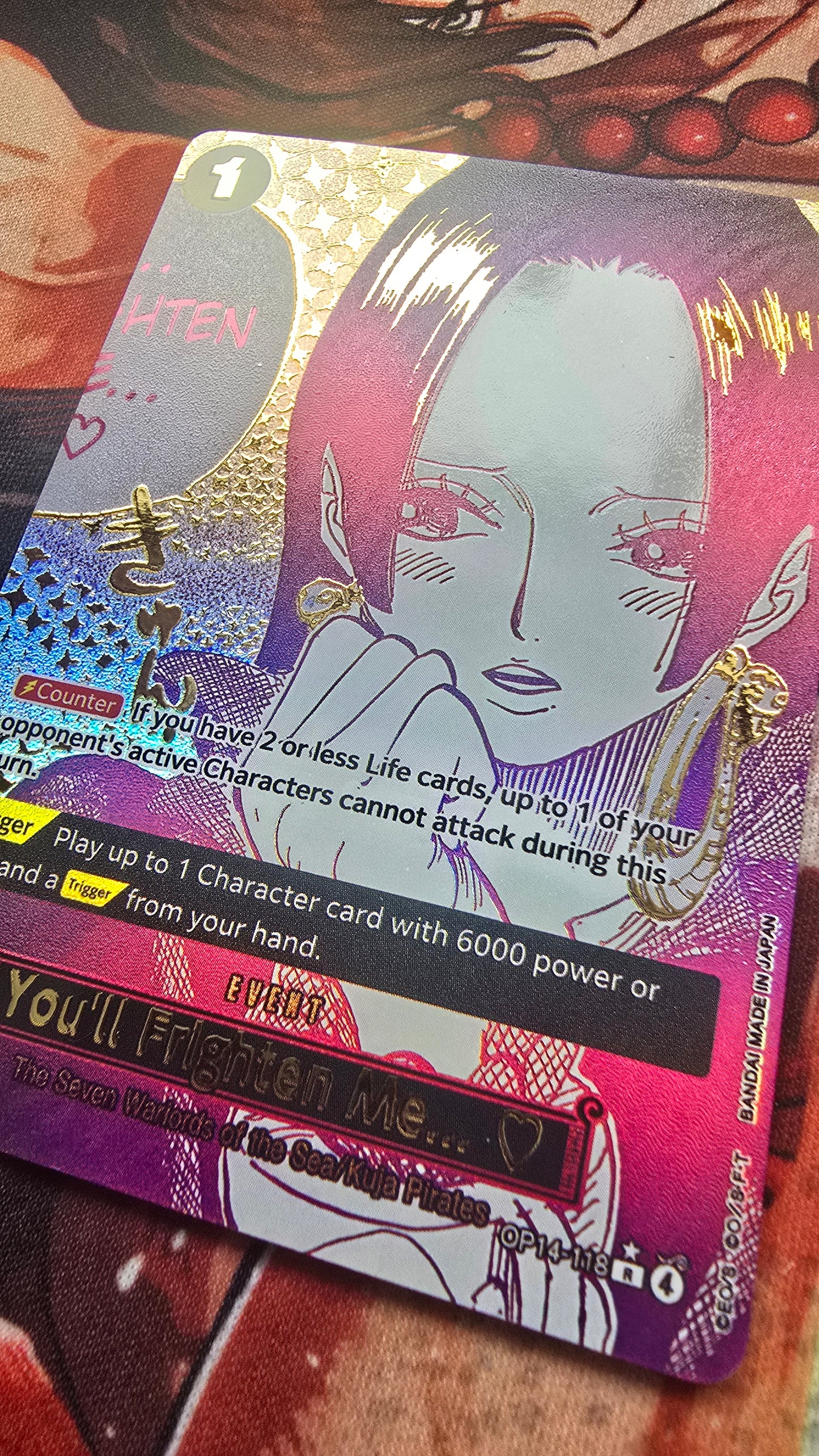 OP14 Manga You'll Frighten Me... One Piece Boa Hancock Custom Made Card OP TCG Proxy English