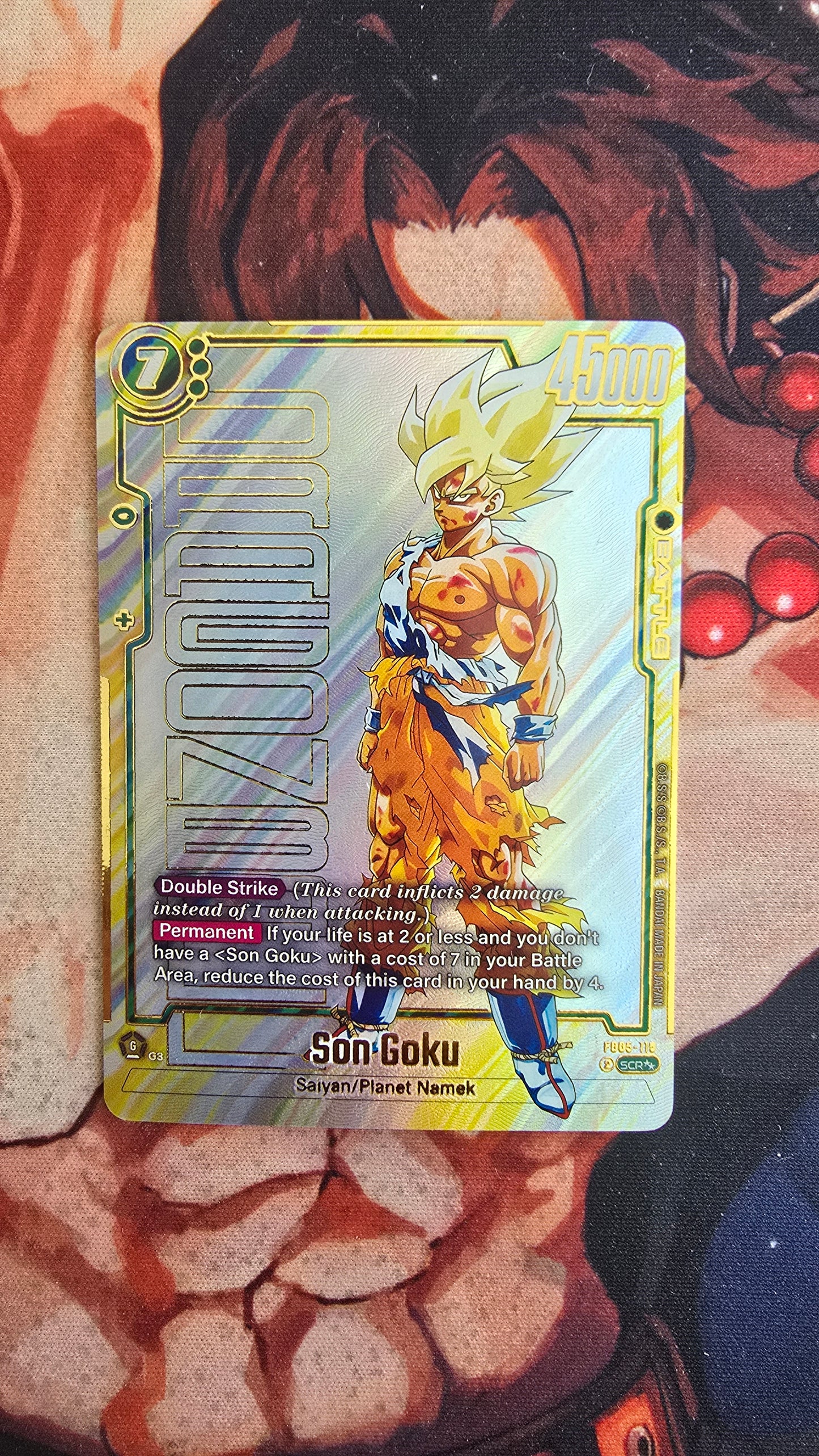 Manga Son Goku FB05-119 Super Alternate Art Manga Booster 01 SB01 Dragon Ball Card Proxy