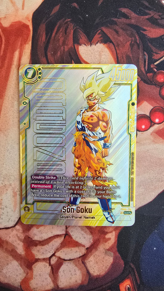 Manga Son Goku FB05-119 Super Alternate Art Manga Booster 01 SB01 Dragon Ball Card Proxy