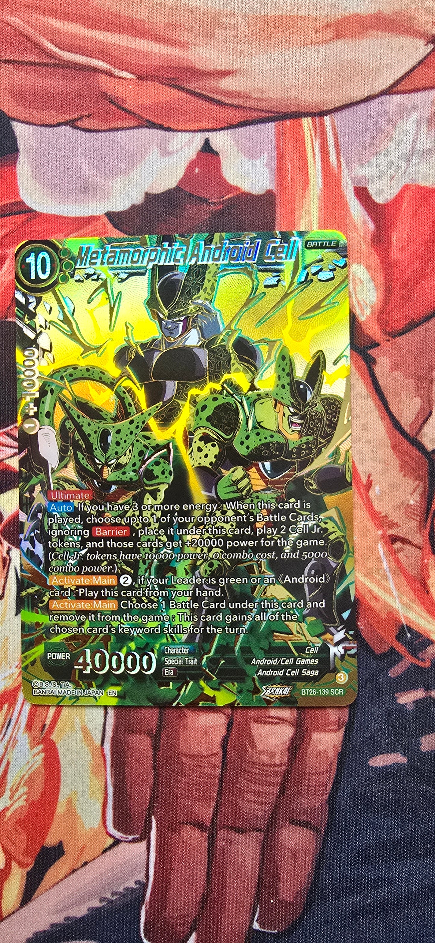 Metamorphic Android Cell BT26-139 Dragon Ball Super Ultimate Advent Proxy Card