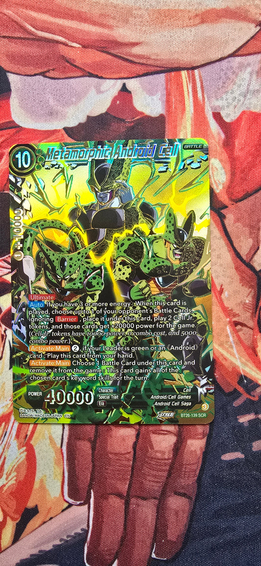 Metamorphic Android Cell BT26-139 Dragon Ball Super Ultimate Advent Proxy Card