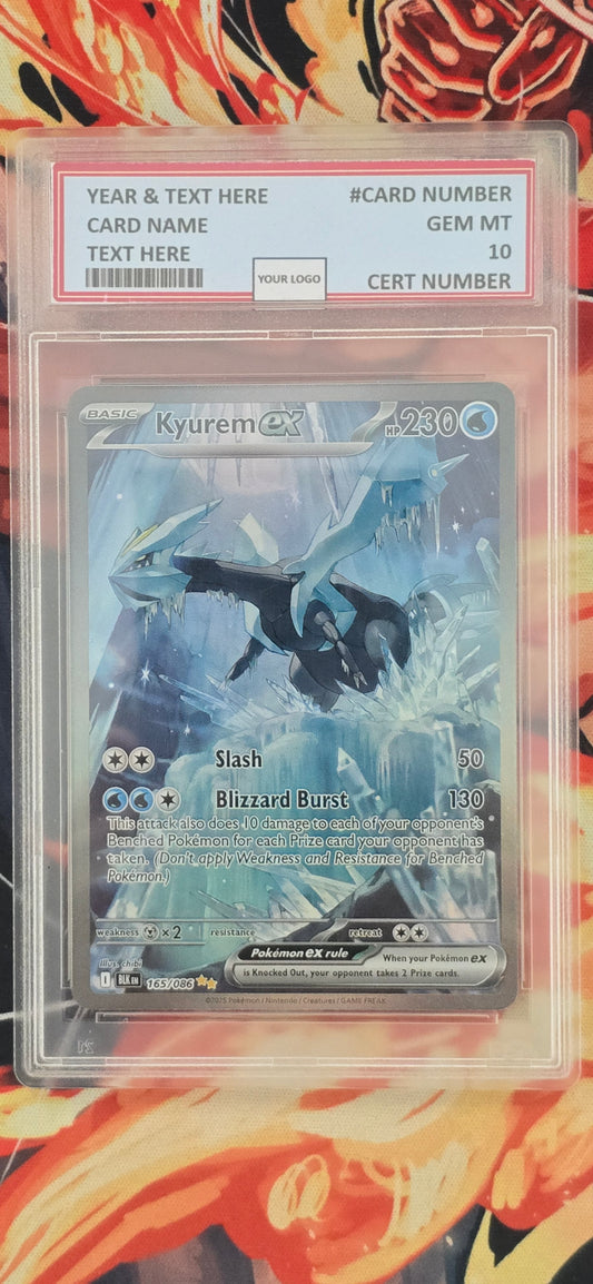 Kyurem EX Black Bolt Pokemon TCG English Card Proxy Slab