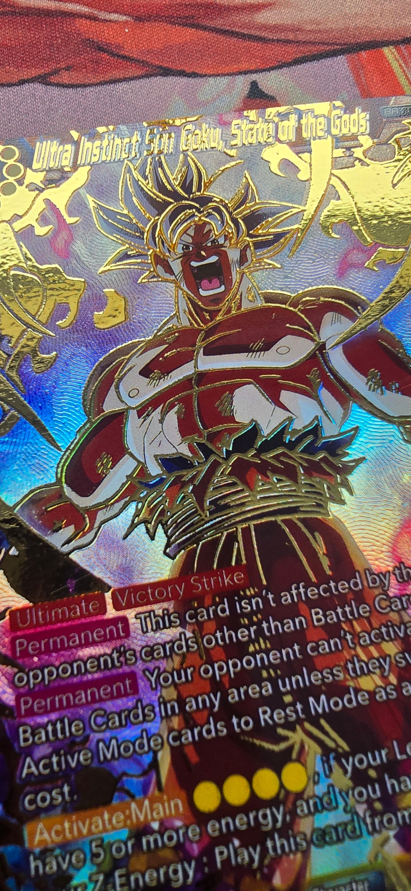 Ultra Instinct Son Goku, State of the Gods BT23-140SCR Dragon Ball Super Card Proxy