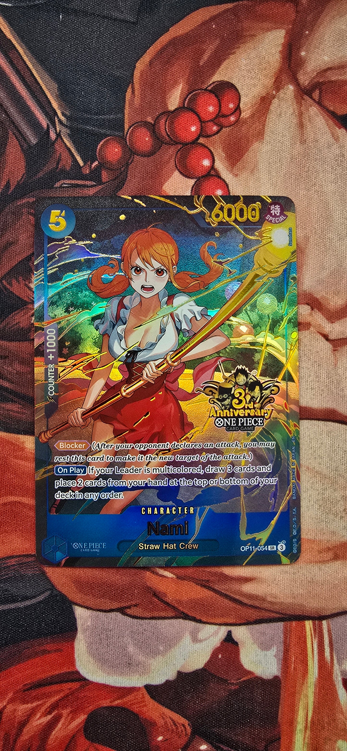 Nami 3rd Anniversary One Piece TCG Textured Custom Made Proxy Card