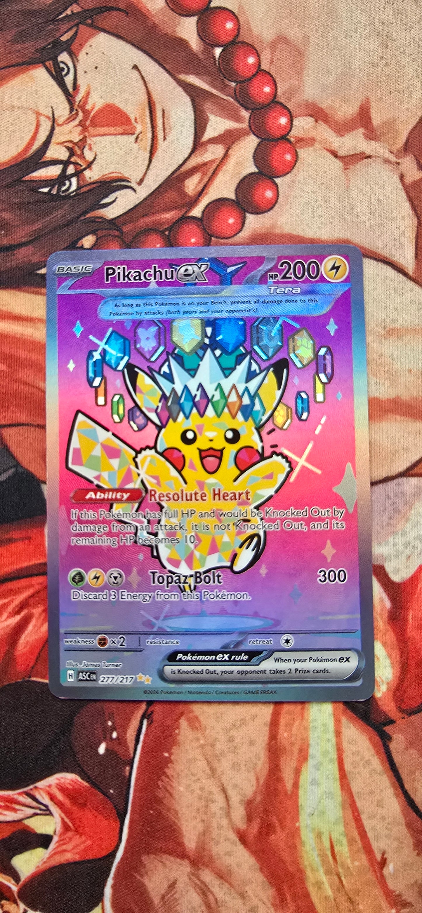 Pikachu EX Ascended Heroes SIR Special Illustration Rare Pokemon 277/2174 Custom Made Proxy