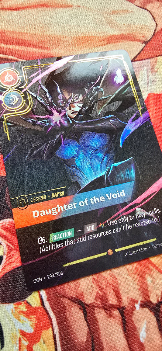 Kai'sa Daughter Of The Void Overnumber League of Legends Origins Riftbound TCG Textured Holo Custom Made Cards