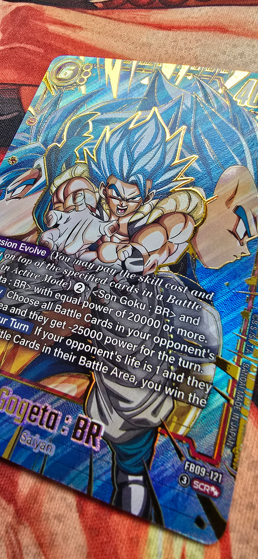 Gogeta BR SCR FB09-121 Dragon Ball Fusion World Dual Evolution Proxy Card