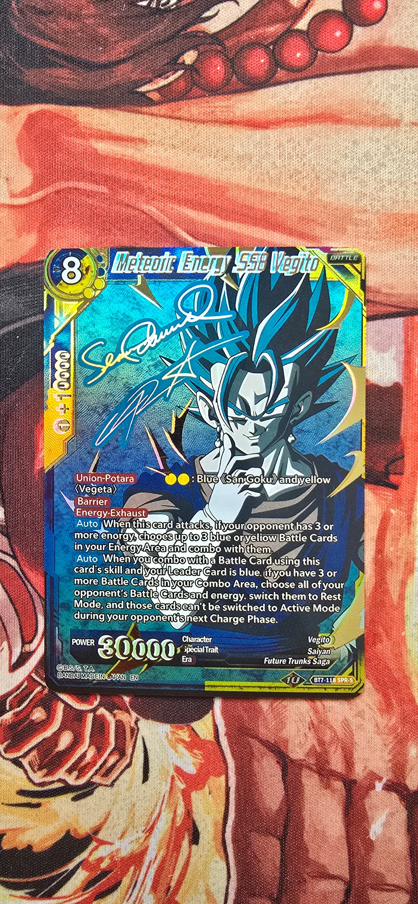 Meteoric Energy SSB Vegito BT7-118 SPR-S Dragon Ball Super Card Proxy