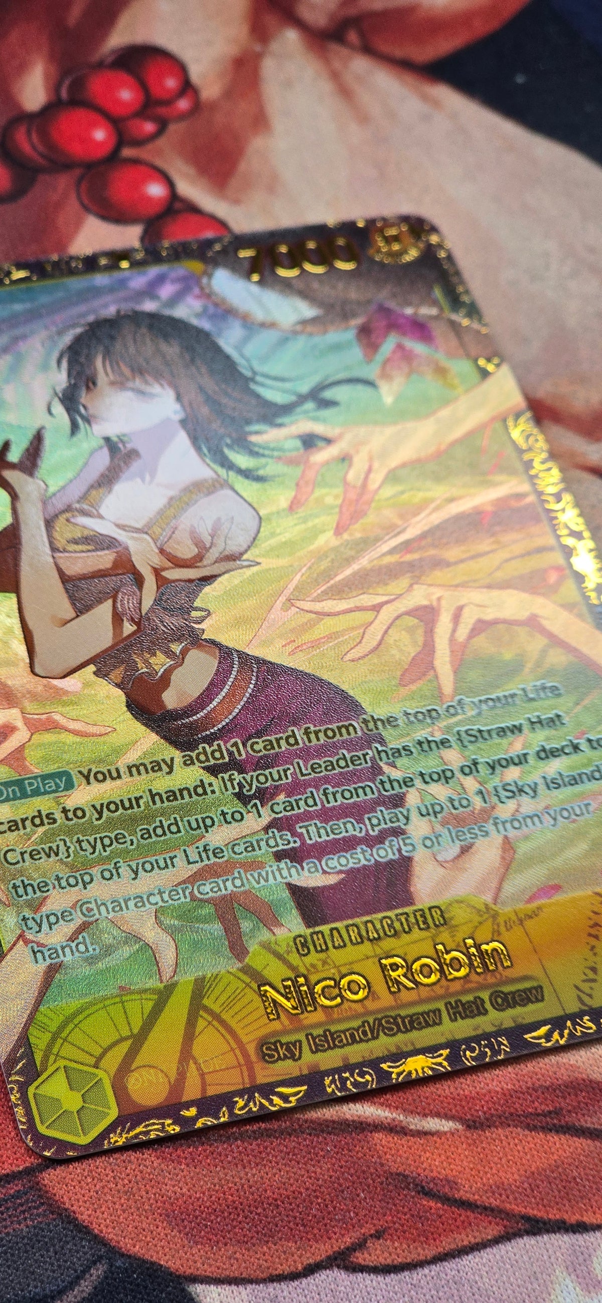 Nico Robin 26-27 Regionals Top 16 OP15-109 Championship High Quality Textured OP One Piece Custom Made Proxy Card