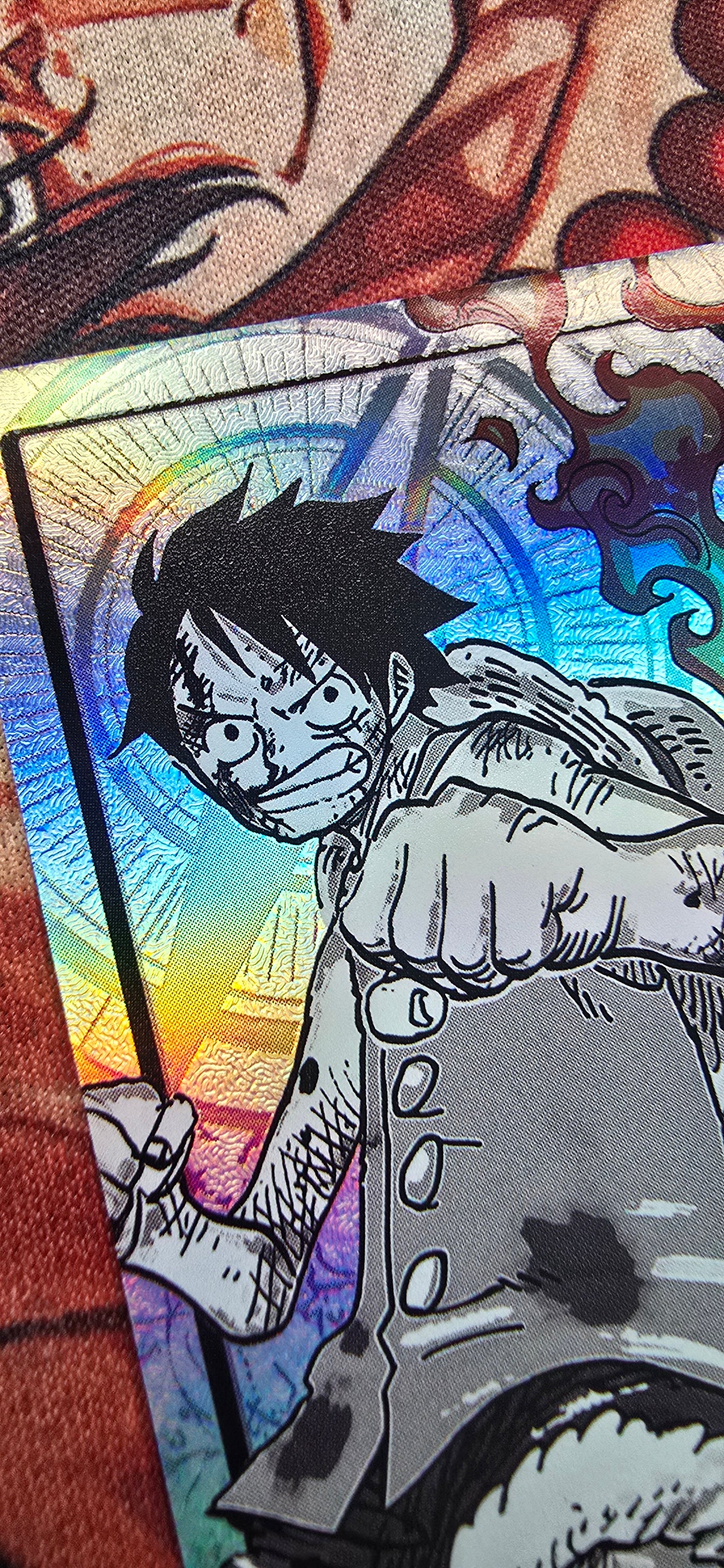 ST30 Luffy & Ace Alt Art Leader Textured One Piece Card Game OP TCG Proxy English