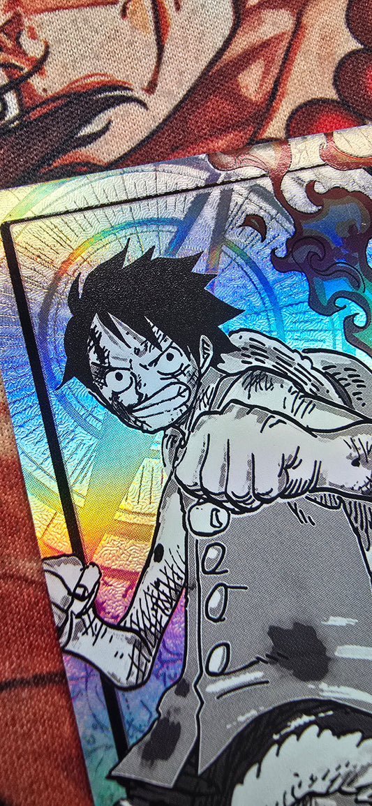 ST30 Luffy & Ace Alt Art Leader Textured One Piece Card Game OP TCG Proxy English