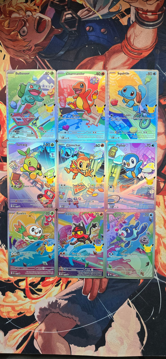 9 Card Bundle: 2026 First Partner Illustration Collection Series 1 Promo Set Pokemon Custom Made Proxy Card
