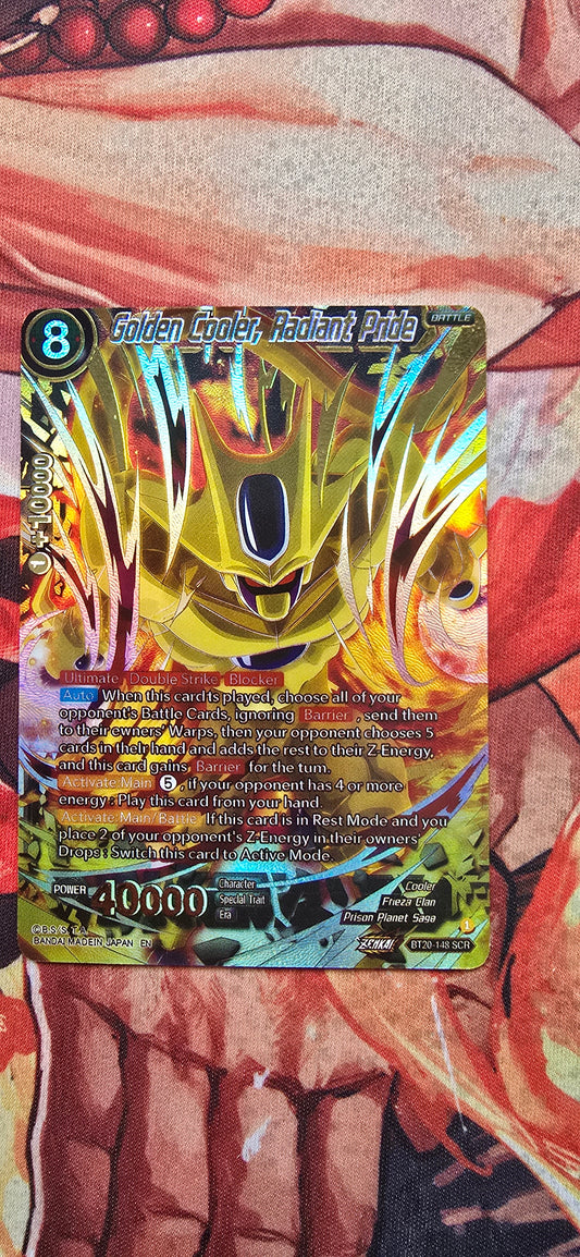 Golden Cooler, Radiant Pride BT20-148 Dragon Ball Super Power Absorbed Proxy Card